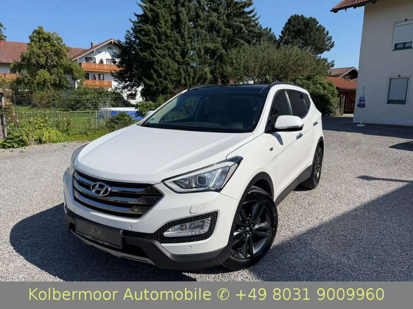 Hyundai SANTA FE Premium 4WD PANO|LEDER|NAVI|KAMERA| Blanc - 1