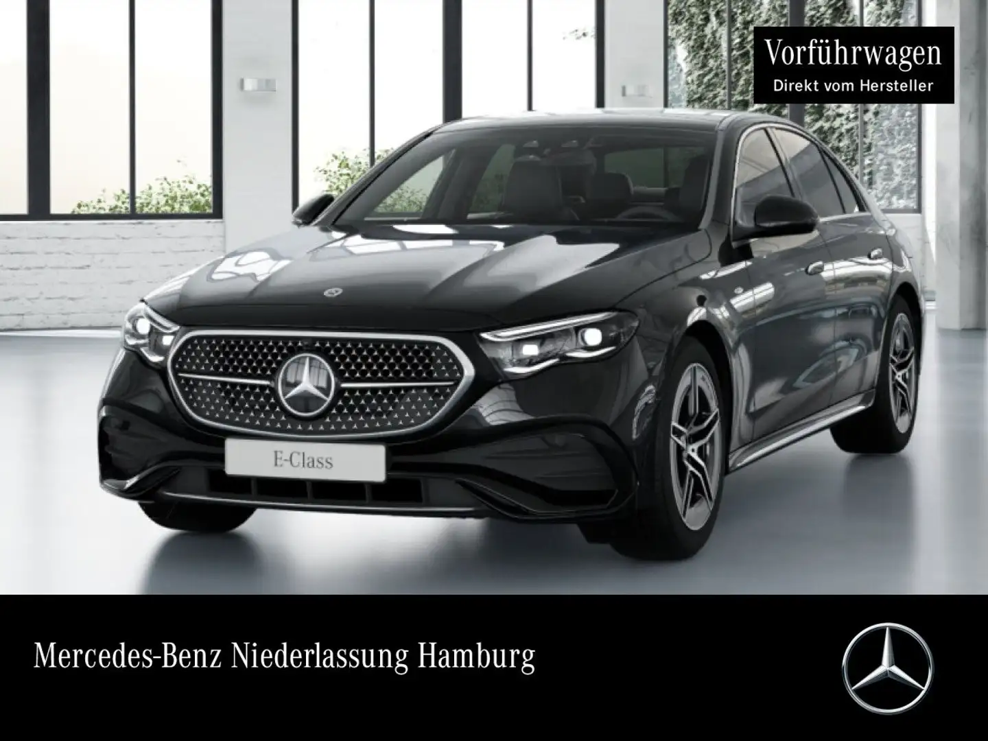 Mercedes-Benz E 300 e Hybrid AMG Fahrass 360° Pano Burmester AHK Nero - 1