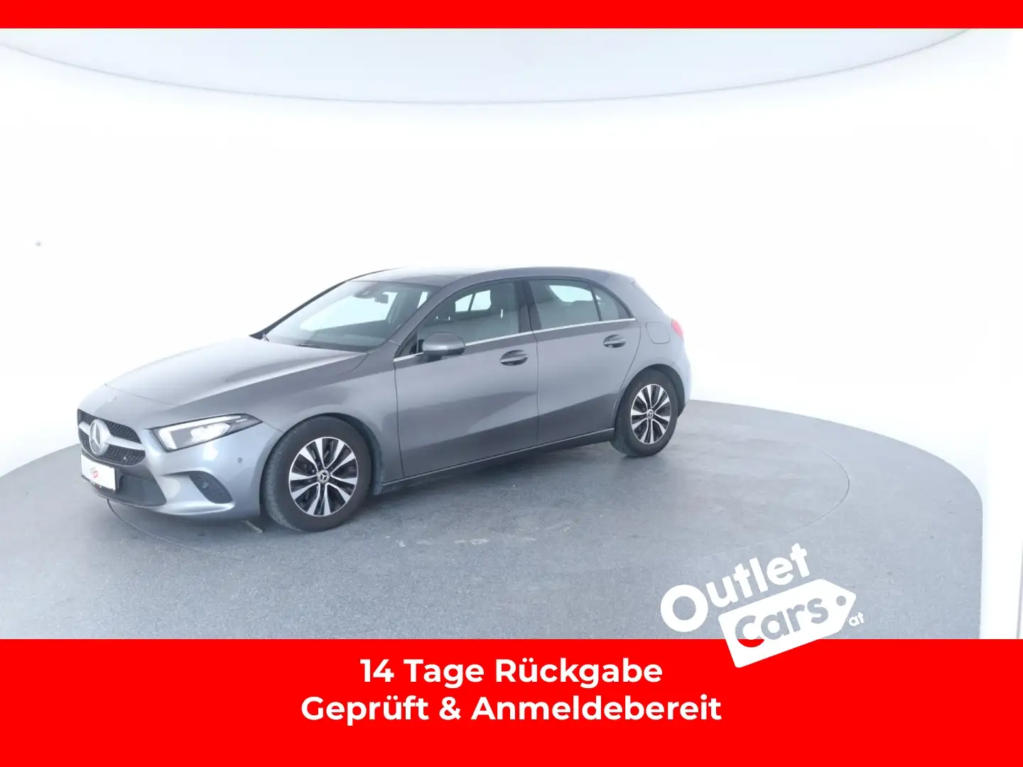 Mercedes-Benz A 180 d Aut. AHK AUT Kam. KeyLess KlimaA LED LM Navi Grau - 1