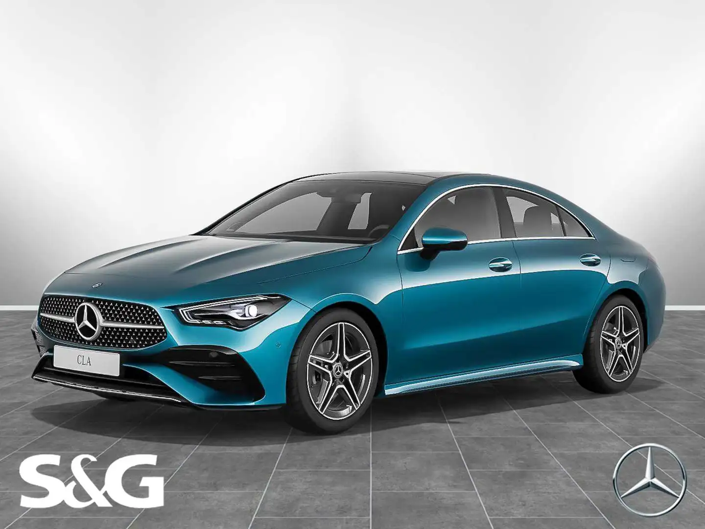 Mercedes-Benz CLA 180 Coupé AMG MBUX+360°+Pano+LED+Fahrass+19" Blu/Azzurro - 1