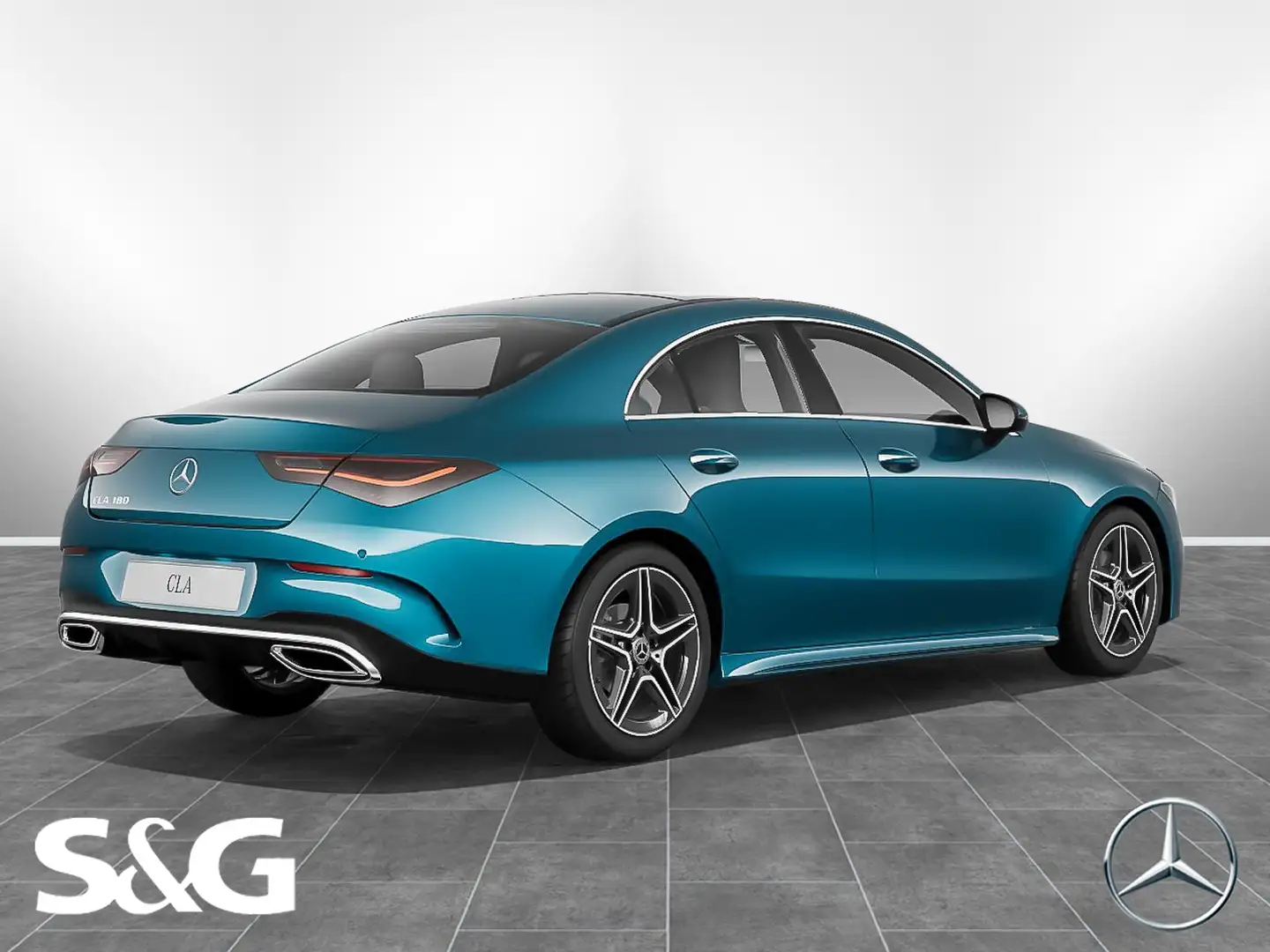 Mercedes-Benz CLA 180 Coupé AMG MBUX+360°+Pano+LED+Fahrass+19" Blu/Azzurro - 2