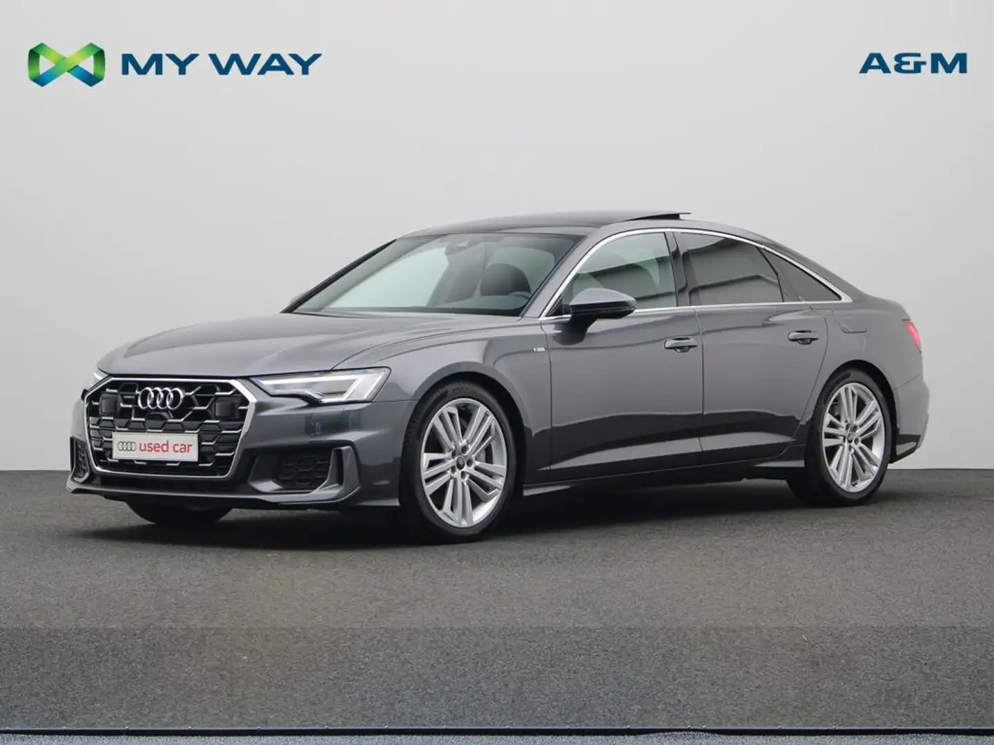 Audi A6 S LINE 50 TFSIe QUATTRO 299 PK S-TRONIC - PLUG IN  Grijs - 1