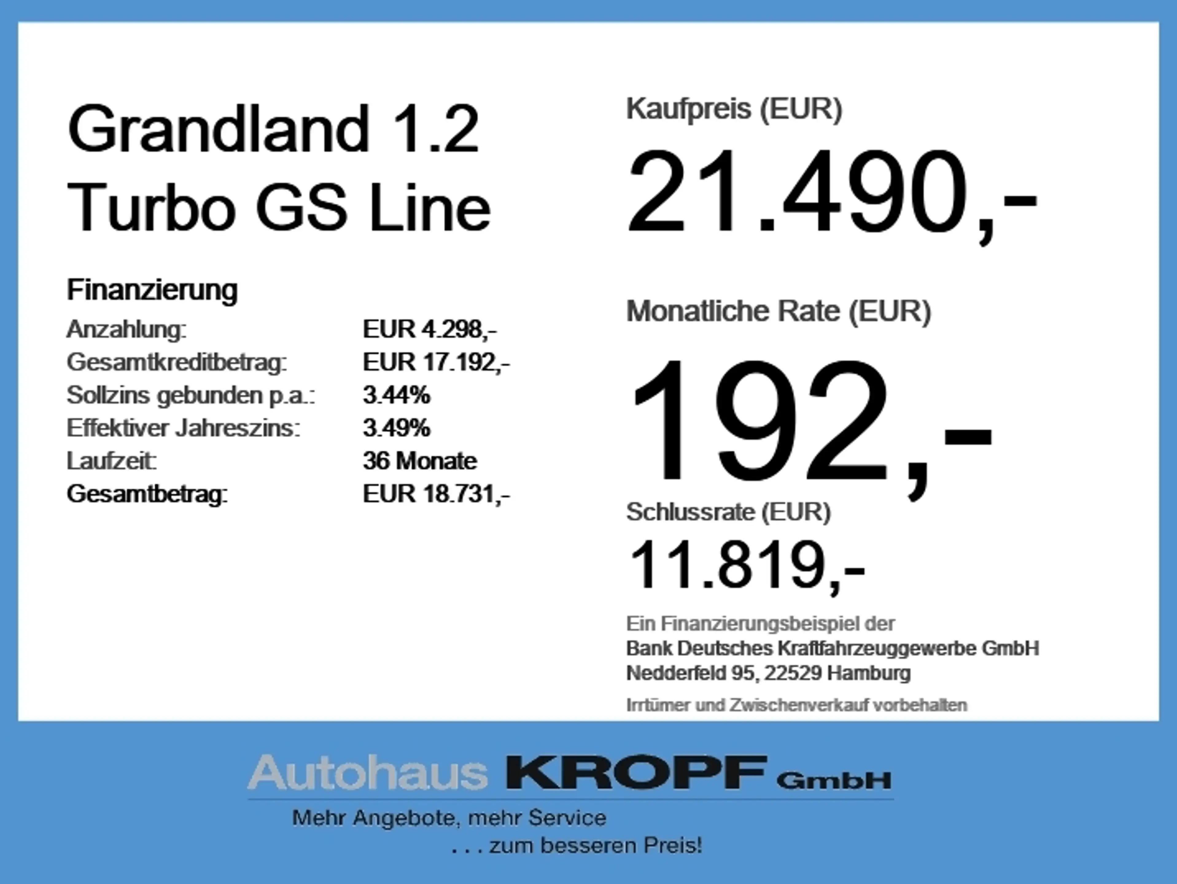 Opel Grandland 1.2 Turbo GS Line Alcantara+LED+Navi — photo 6