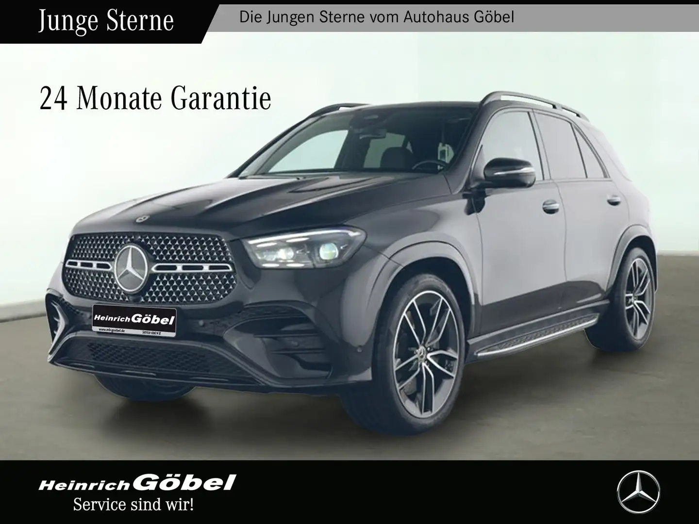 Mercedes-Benz GLE 450 d 4M AMG+AHK+PANO+BURMESTER+360°+HUD+FAP Zwart - 1
