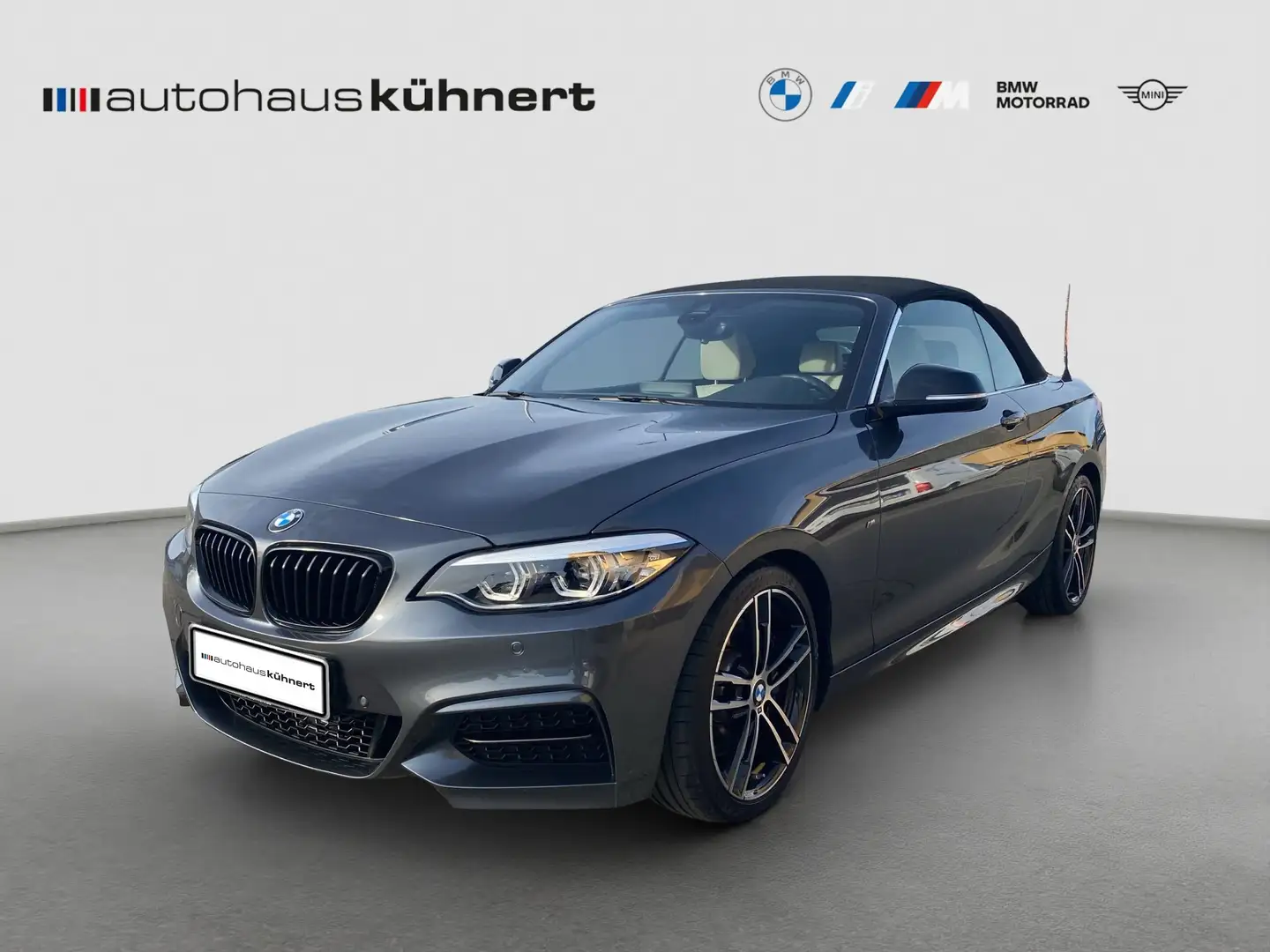 BMW 240 Mi Cabrio HiFi H&K NaviProf. RFK OpenAirPak. Gris - 1