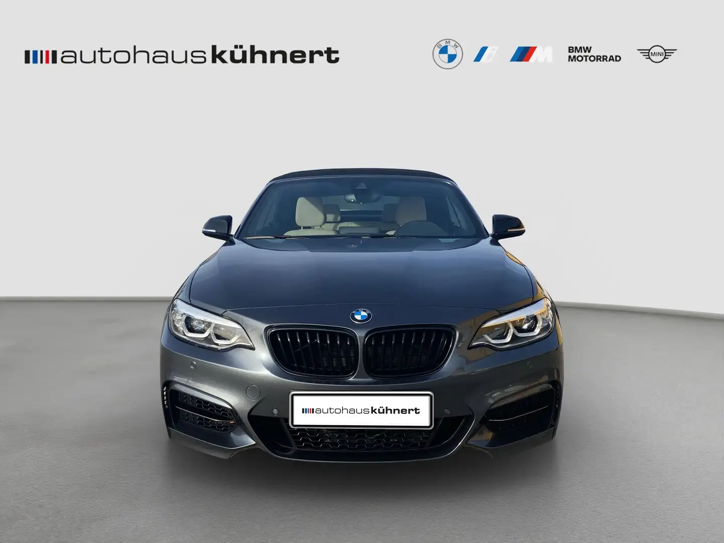 BMW 240 Mi Cabrio HiFi H&K NaviProf. RFK OpenAirPak. Gris - 2