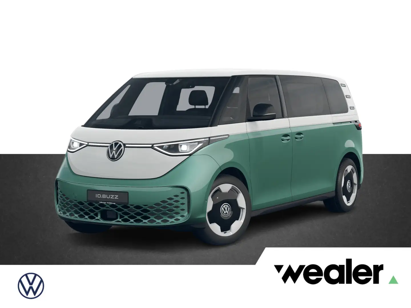 Volkswagen ID. Buzz Pro Bulli Elektromotor 210 kW (286 pk) LWB 7-zits Groen - 1