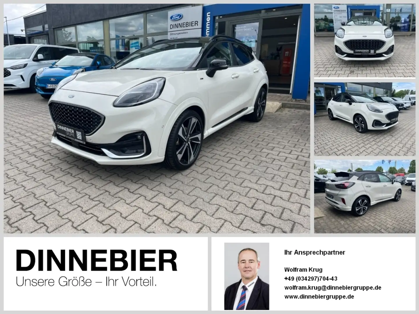 Ford Puma ST-Line Vignale LED+Navi+Winterpaket Blanco - 1