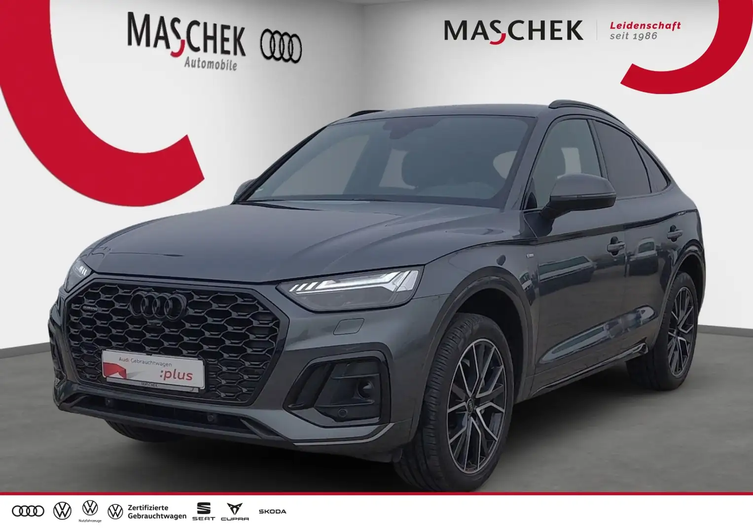 Audi Q5 Sportback S line 40TDI quatt 2x S line AHK R-Cam B Grau - 1