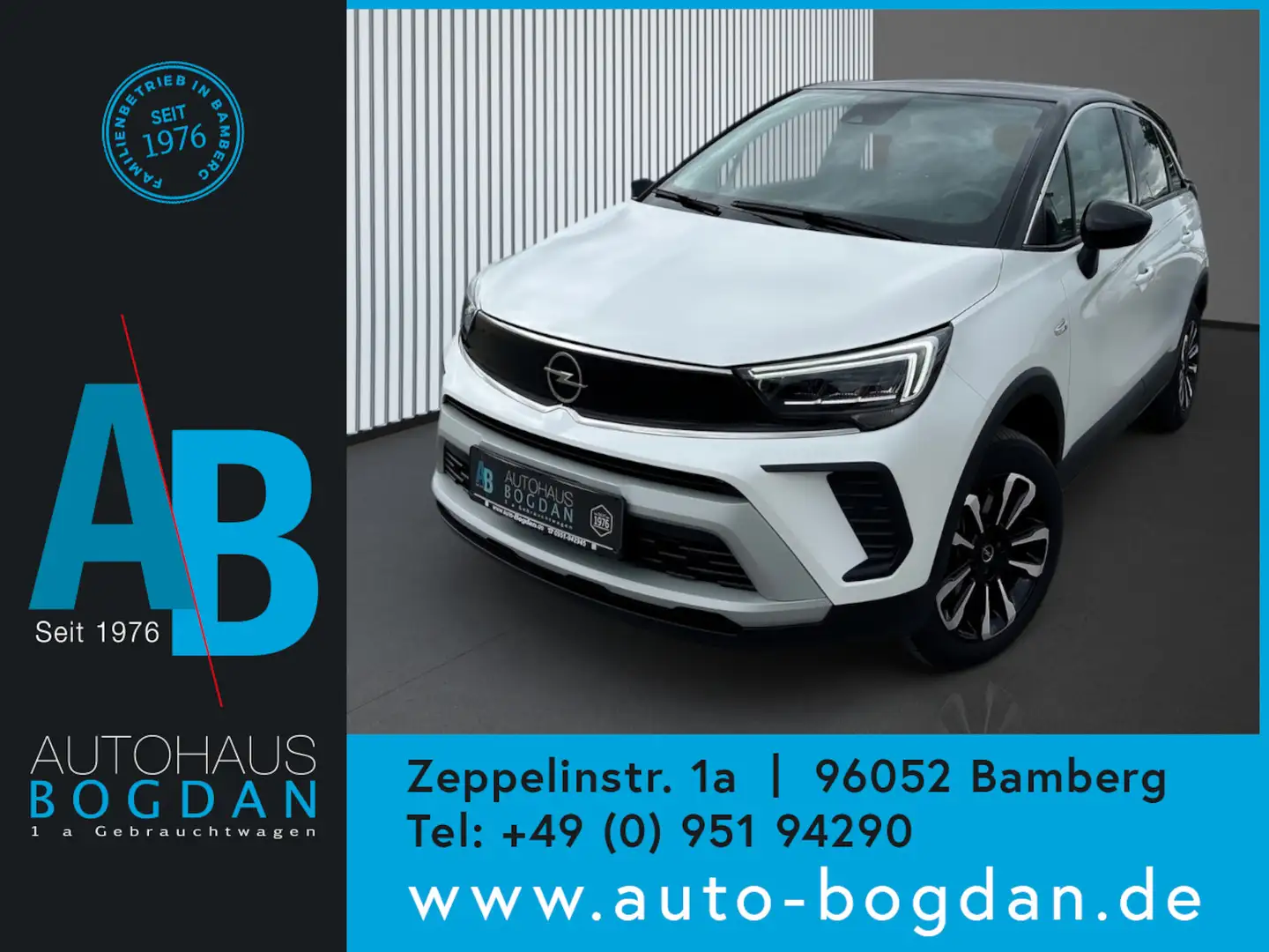 Opel Crossland Elegance LED*Kamera*Tempomat*Teilleder* Blanc - 1