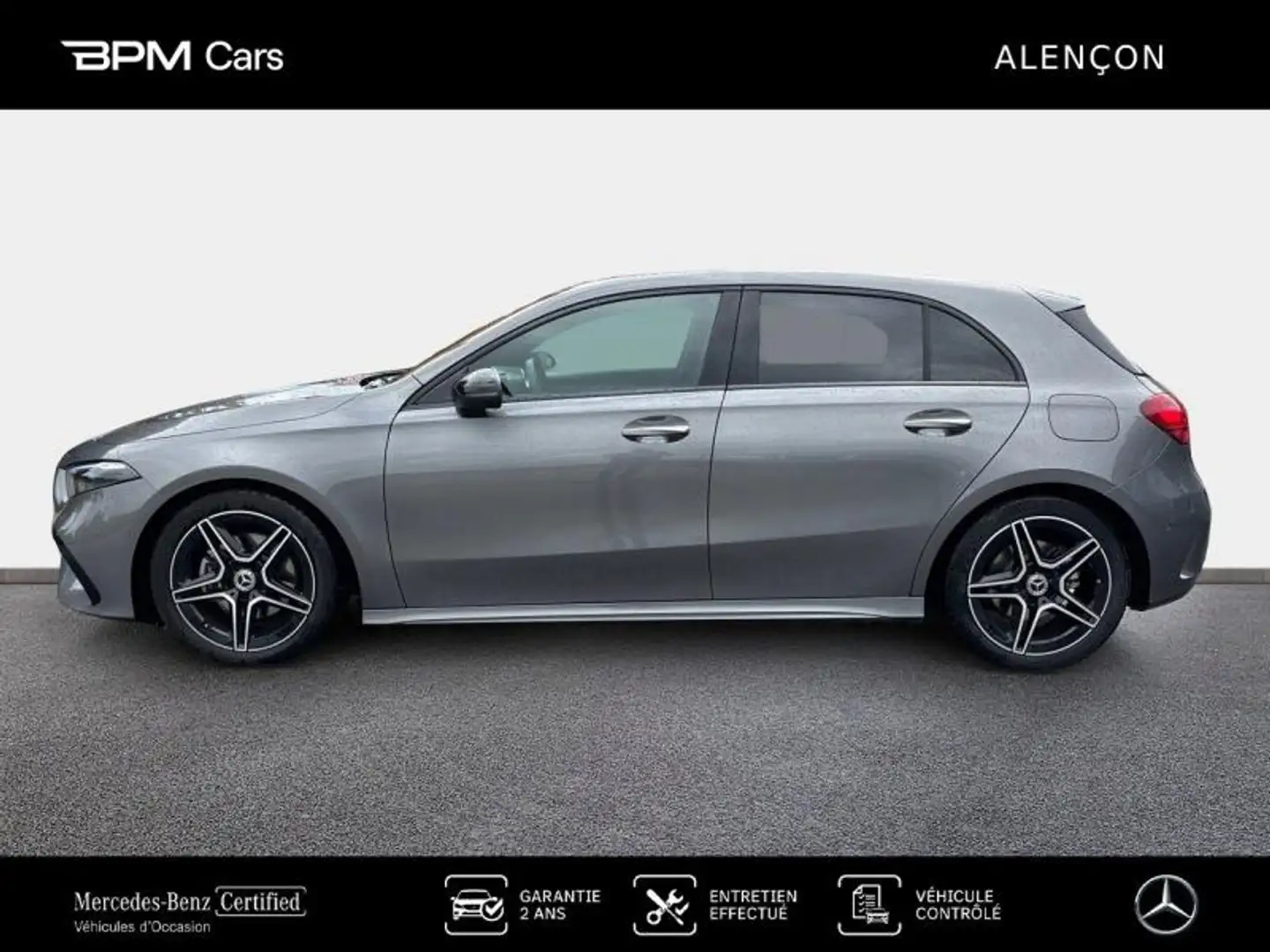 Mercedes-Benz A 200 200 163ch AMG Line 7G-DCT Gris - 2