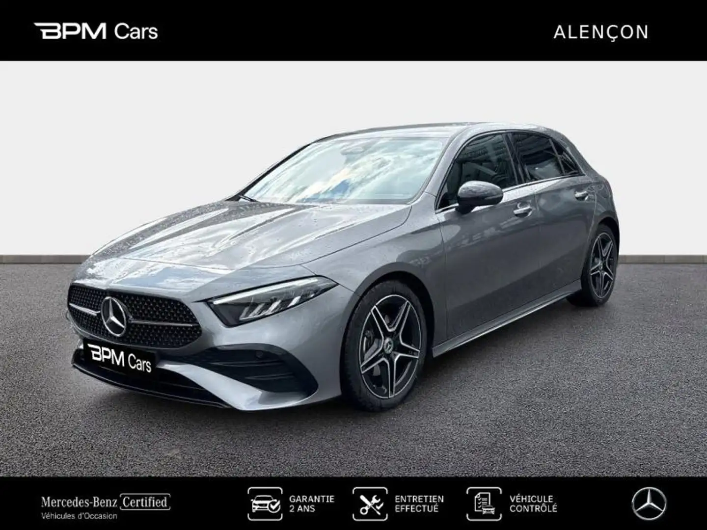 Mercedes-Benz A 200 200 163ch AMG Line 7G-DCT Gris - 1