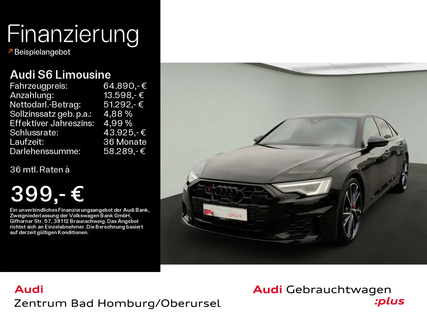 Audi S6 3.0 TDI quattro*Navi*LED*Alu*B&O*PD Fekete - 1