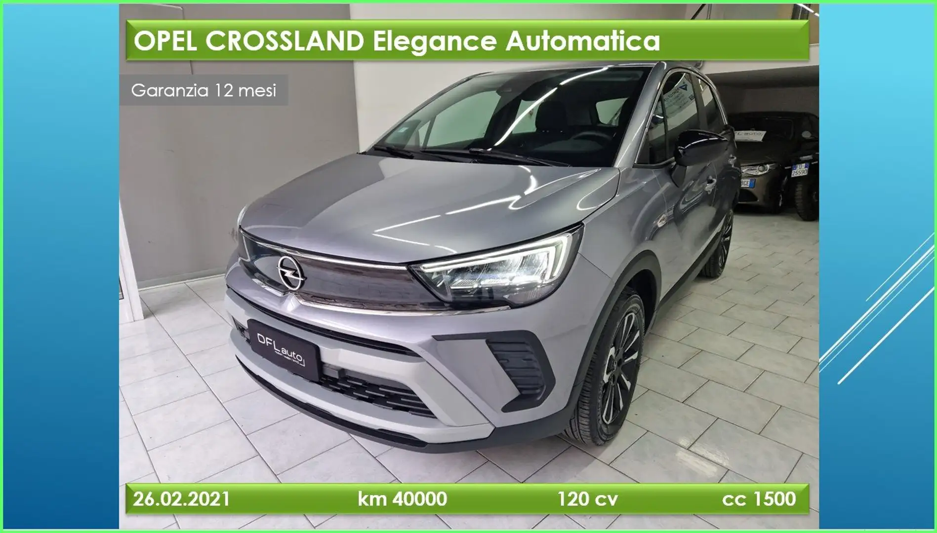 Opel Crossland X Crossland 1.5 ecotec Elegance 120cv at6 Grigio - 1