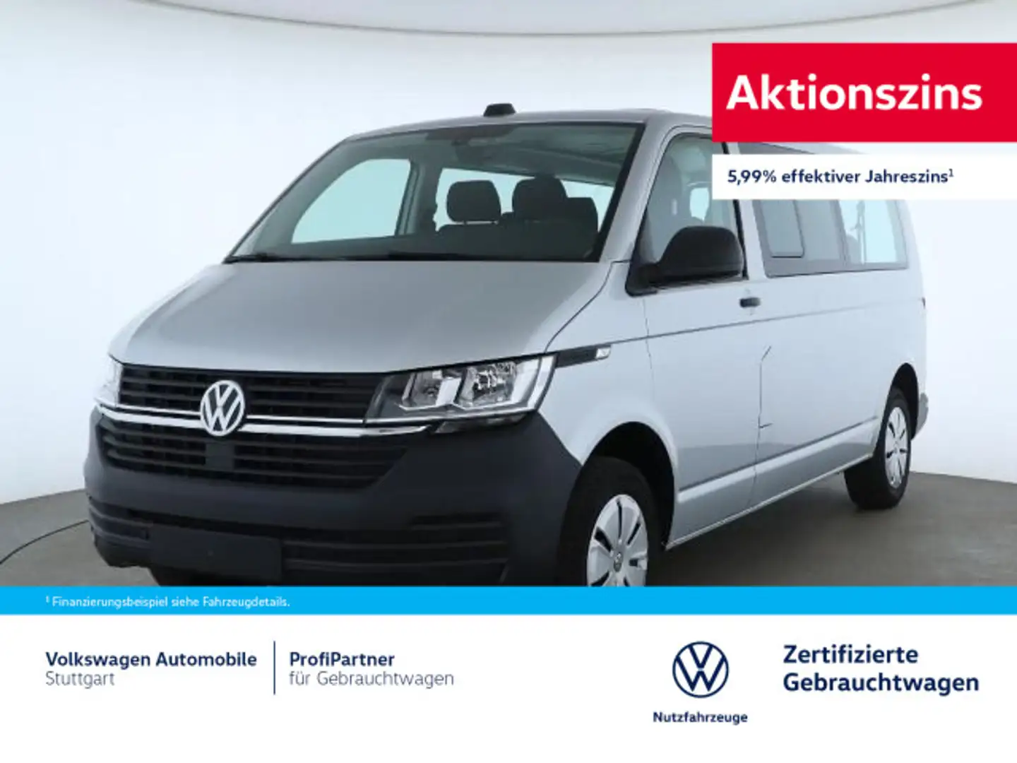 Volkswagen T6.1 Kombi langer Radstand DSG 2,0 TDI Euro 6d Silber - 1