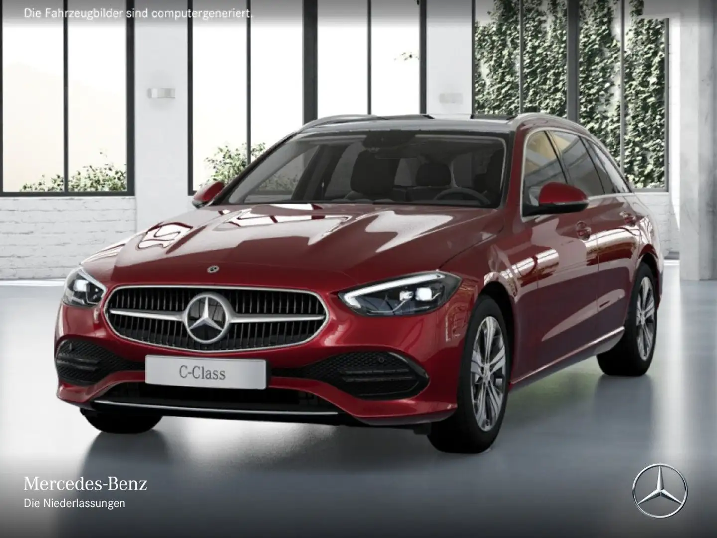 Mercedes-Benz C 300 e T AVANTG+PANO+LED+KAMERA+TOTW+KEYLESS+9G Rouge - 2