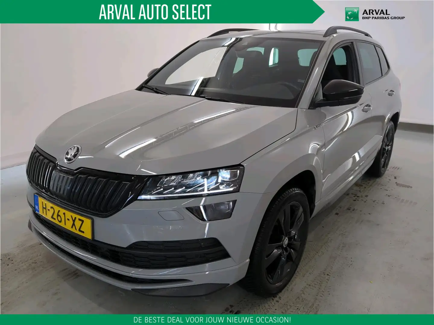 Skoda Karoq 1.5 TSI 150pk ACT Sportline Business | Panoramisch Grijs - 1