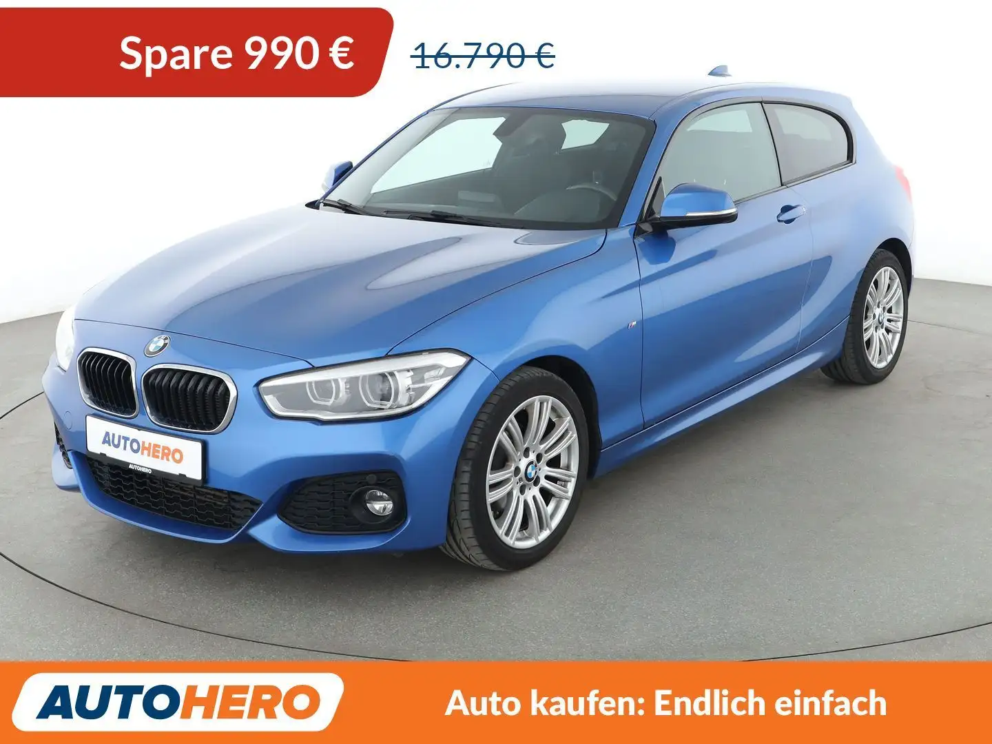 BMW 118 118i M Sport *NAVI*LED*PDC*TEMPO*SHZ*KLIMA* Blau - 1
