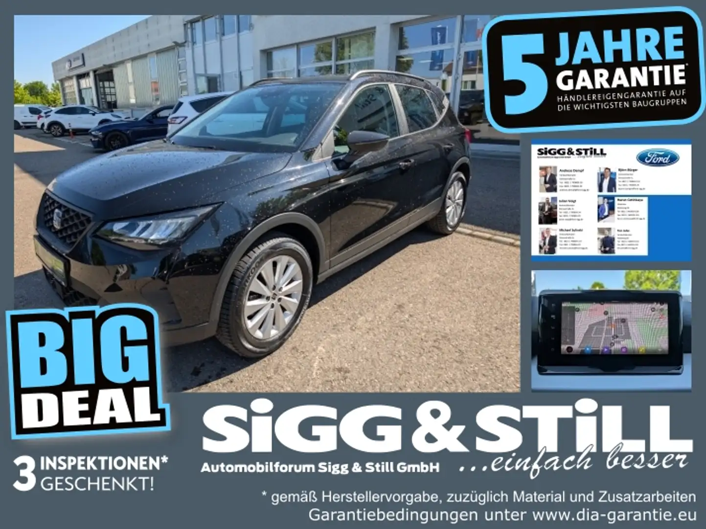 SEAT Arona 1.0 TSI Style LED*NAVI*VIRTUAL*SHZ*PDC*TEMP Schwarz - 1