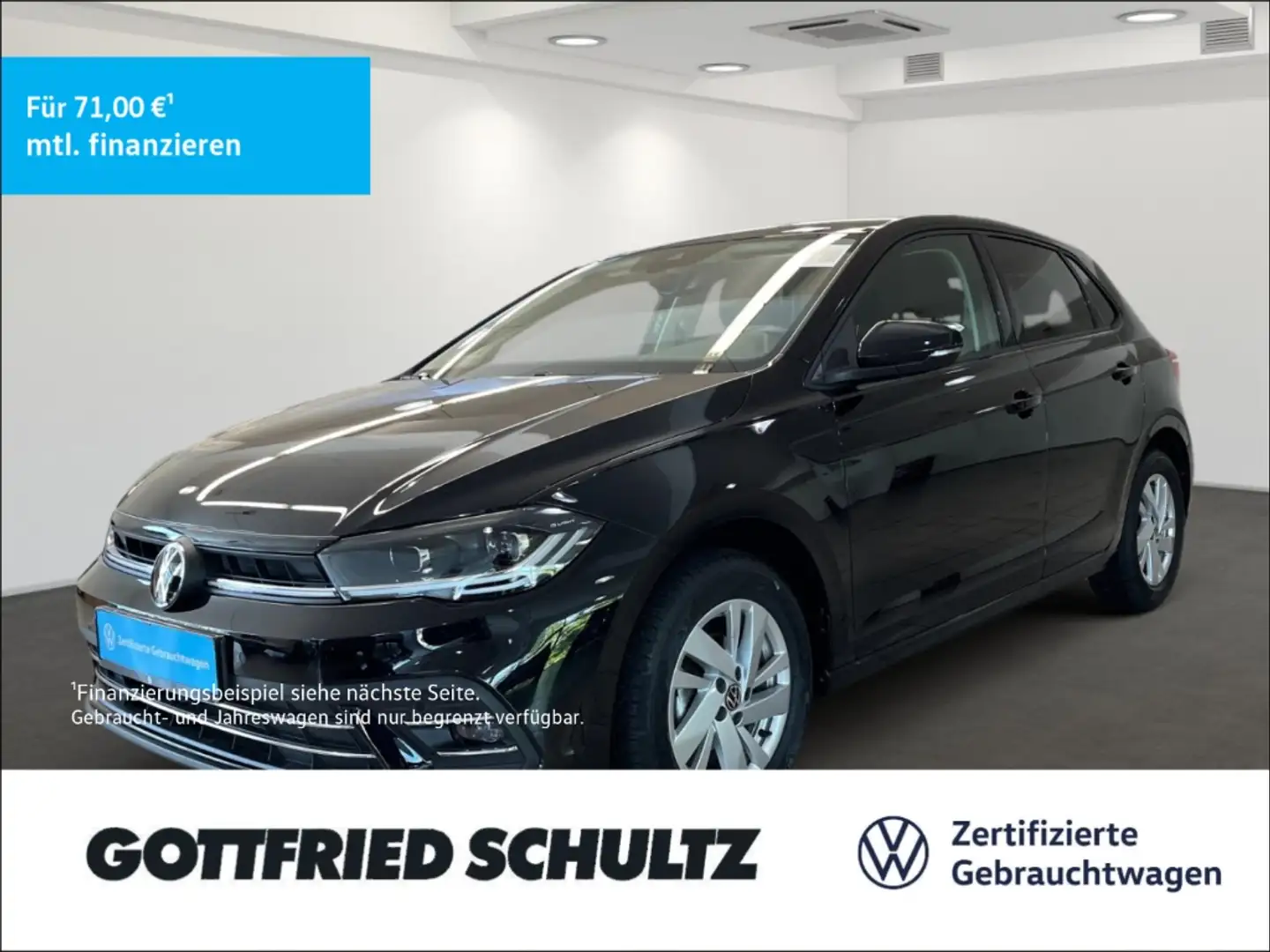 Volkswagen Polo 1.0 l TSI 70 kW (95 PS) DSG Style ACC Discover Med Zwart - 1
