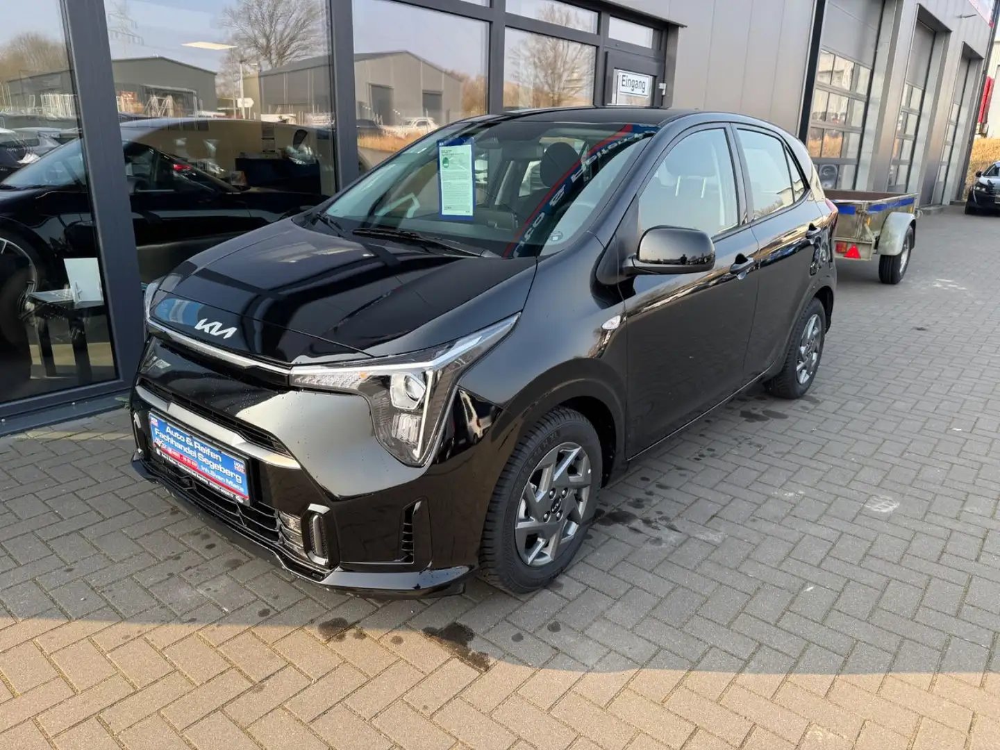 Kia Picanto 1.2 Vision*NAVI*KAMERA*SITZHZG*5TRG Schwarz - 1