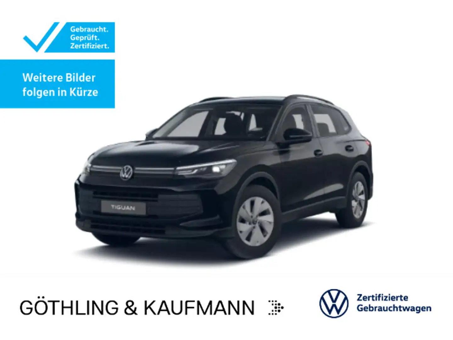Volkswagen Tiguan 1.5 eTSI DSG*NAVI*AHK*KAM*SHZ*ASG*APP*LED Schwarz - 1