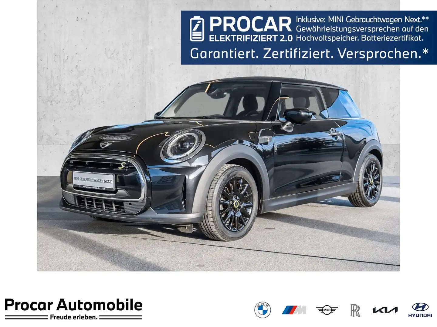 MINI Cooper SE NAVI LED PDC V+H DAB Tempomat Klima Schwarz - 1