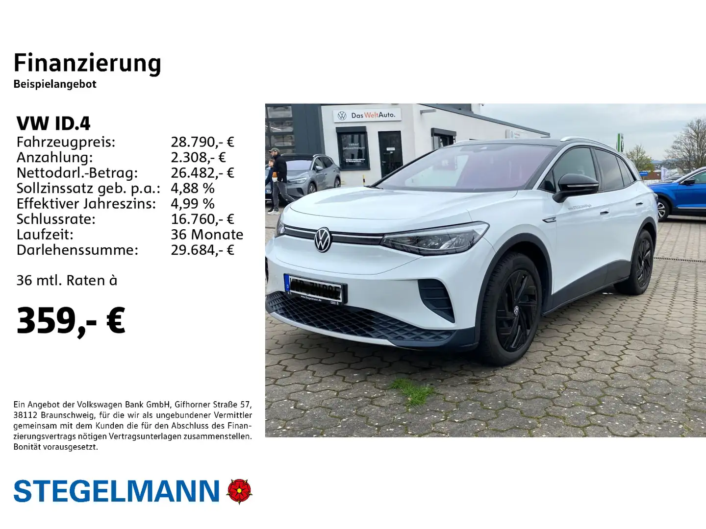 Volkswagen ID.4 Pro 150kW/77kWh 1st Edition *LED*Navi* Weiß - 2