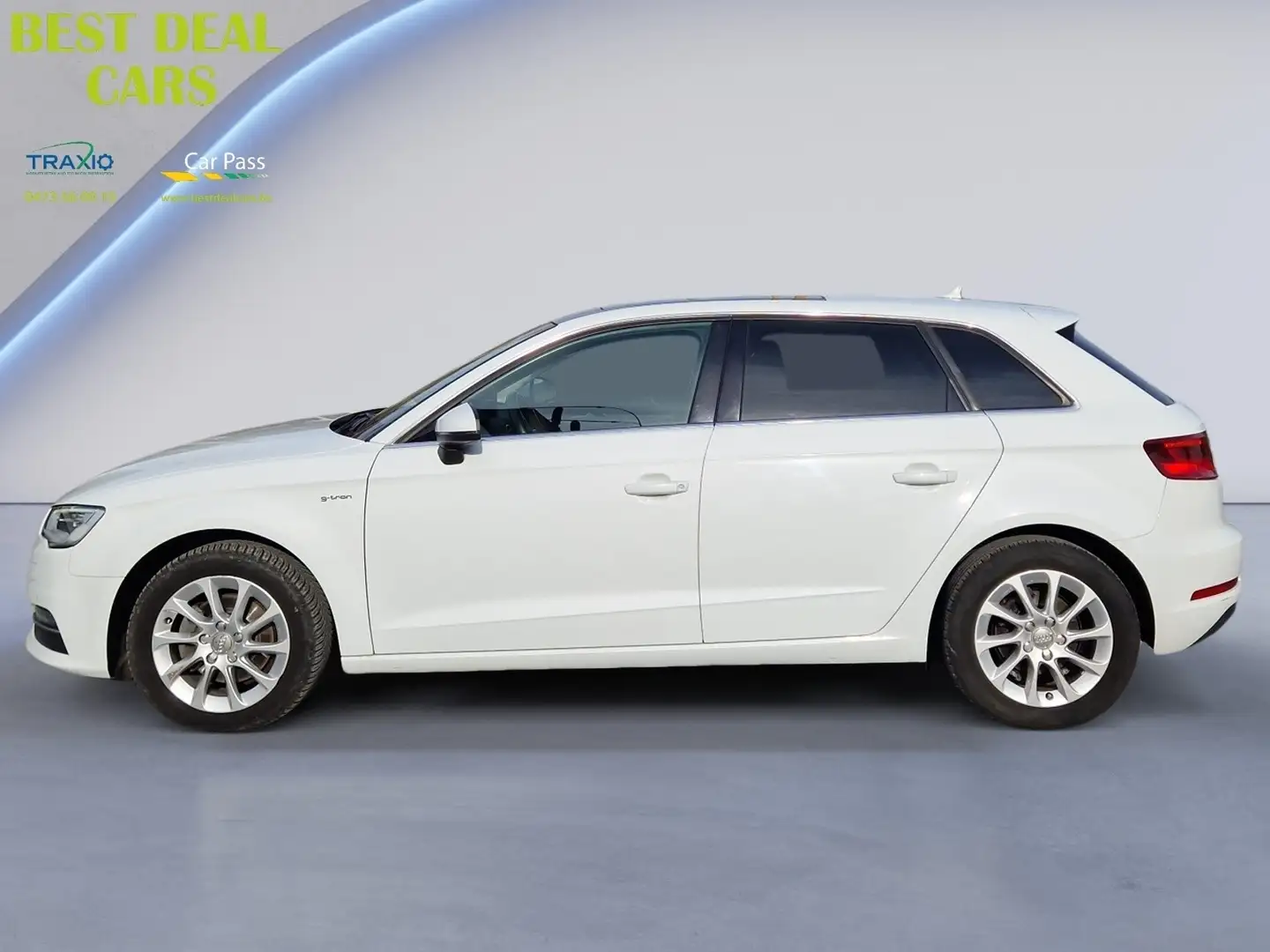 Audi A3 A3 Sportback CNG/BENZINE 1.4 TFSI Ambiente Stronic Blanc - 2