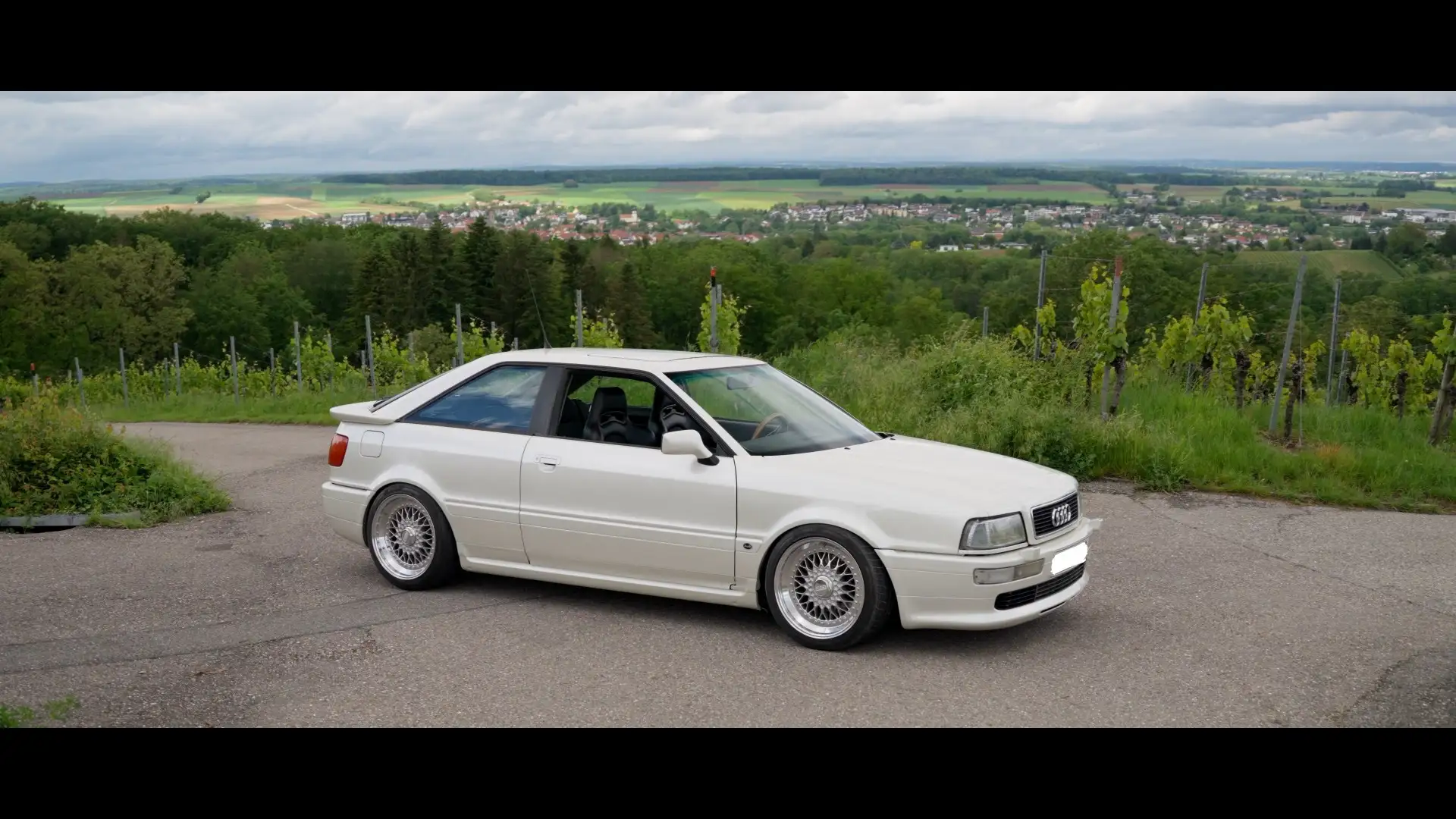 Audi S2 Coupé Typ 89 Q Biały - 1