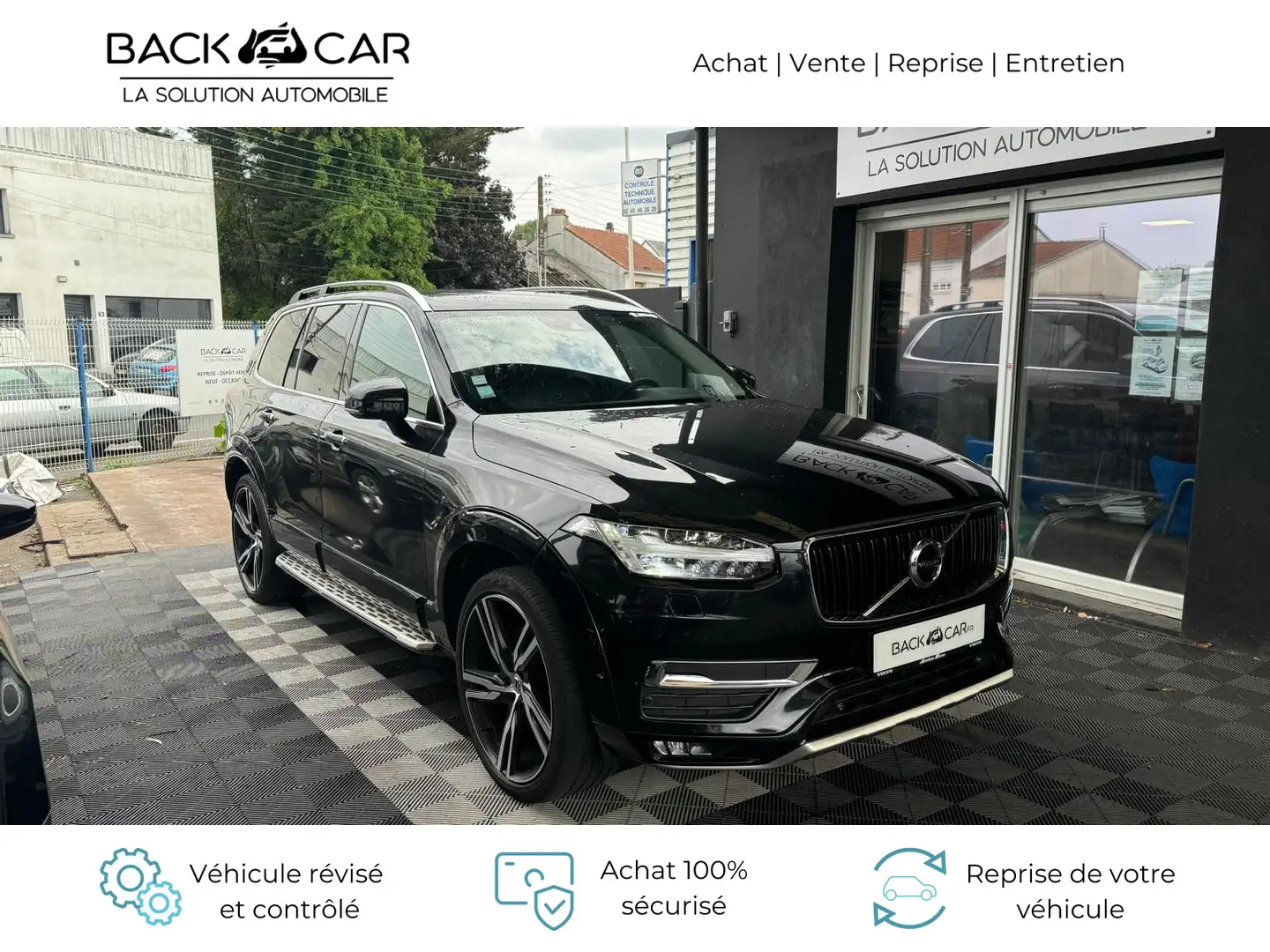 Volvo XC90 D5 AWD 225 Momentum Geartronic A 7pl Nero - 1