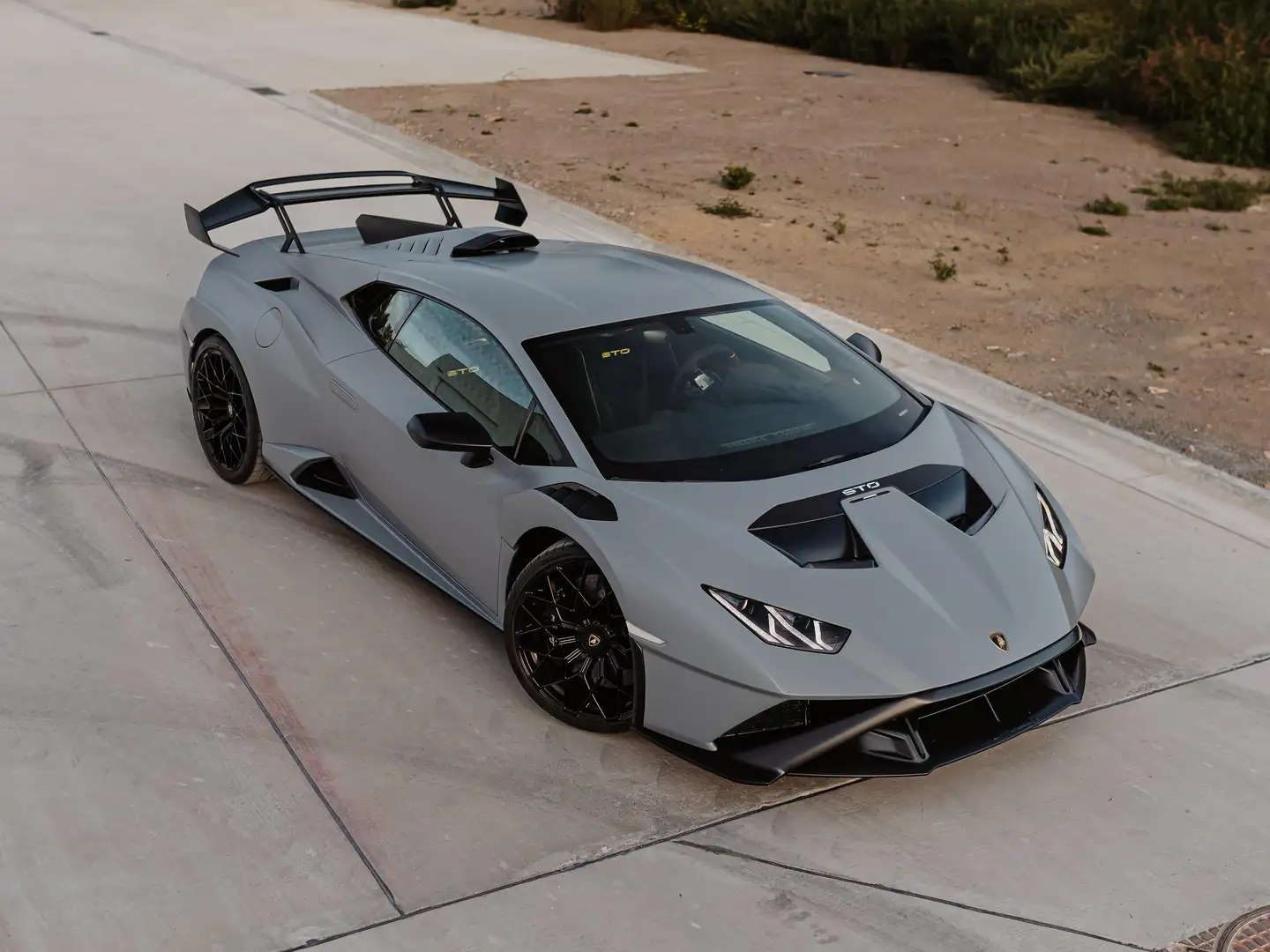 Lamborghini Huracán STO/ Grigio Acheso/ Like NEW/ XPEL/ Lift System Grijs - 1