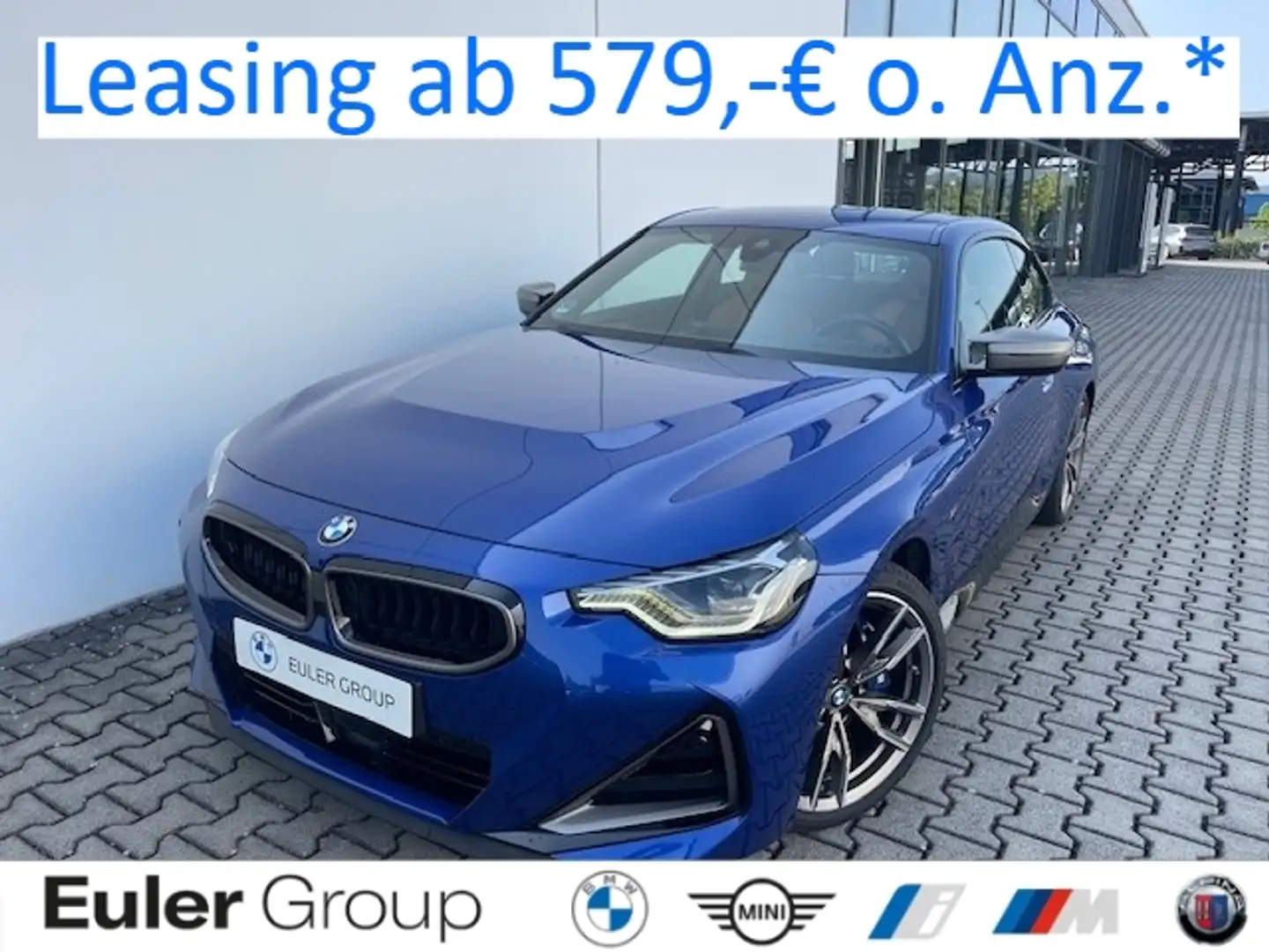 BMW 240 Coupe 19'' ACC elSitze ParkAss LCProf HiFi InnovPa Bleu - 1