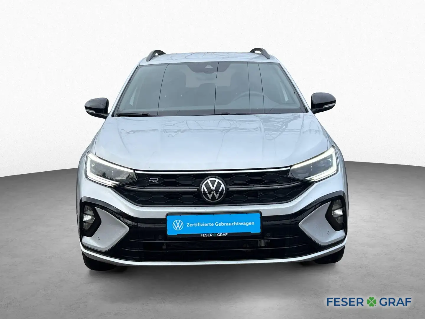 Volkswagen Taigo 1.5 TSI DSG R-LINE BLACK AHK KAM NAVI APP Silber - 2