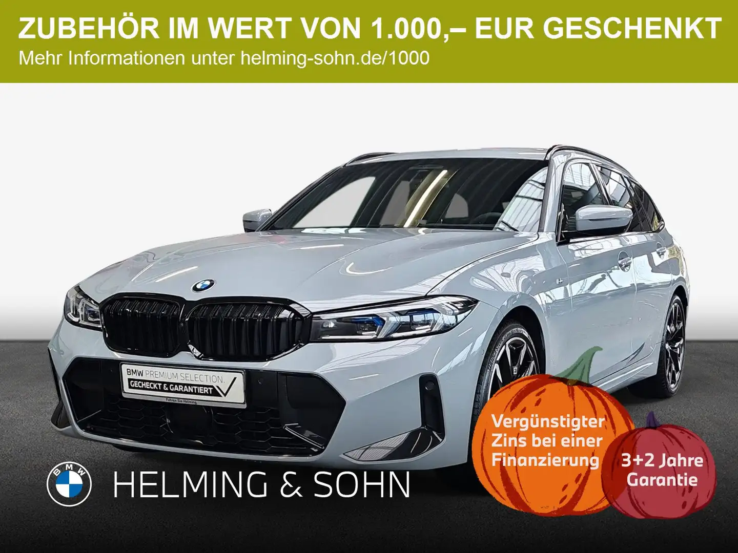 BMW 320 d xDrive Touring M-Sport HiFi DAB LED AHK uvm. Grau - 1