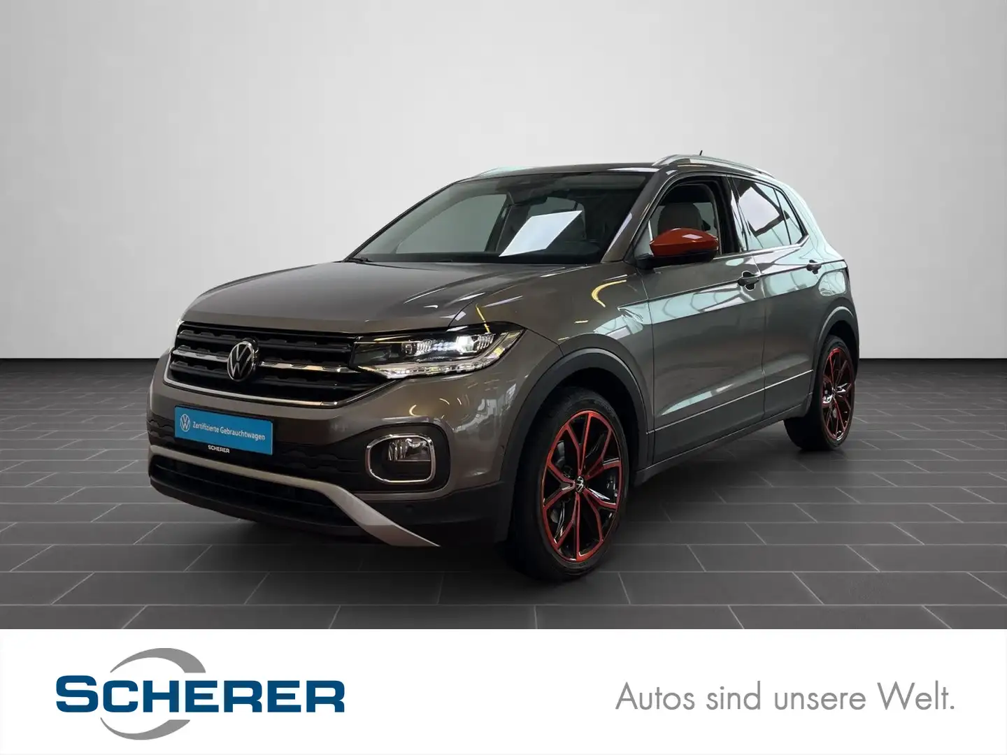 Volkswagen T-Cross Style 1.0 TSI DSG Led,Vr.C.Pit,RFK Grau - 1