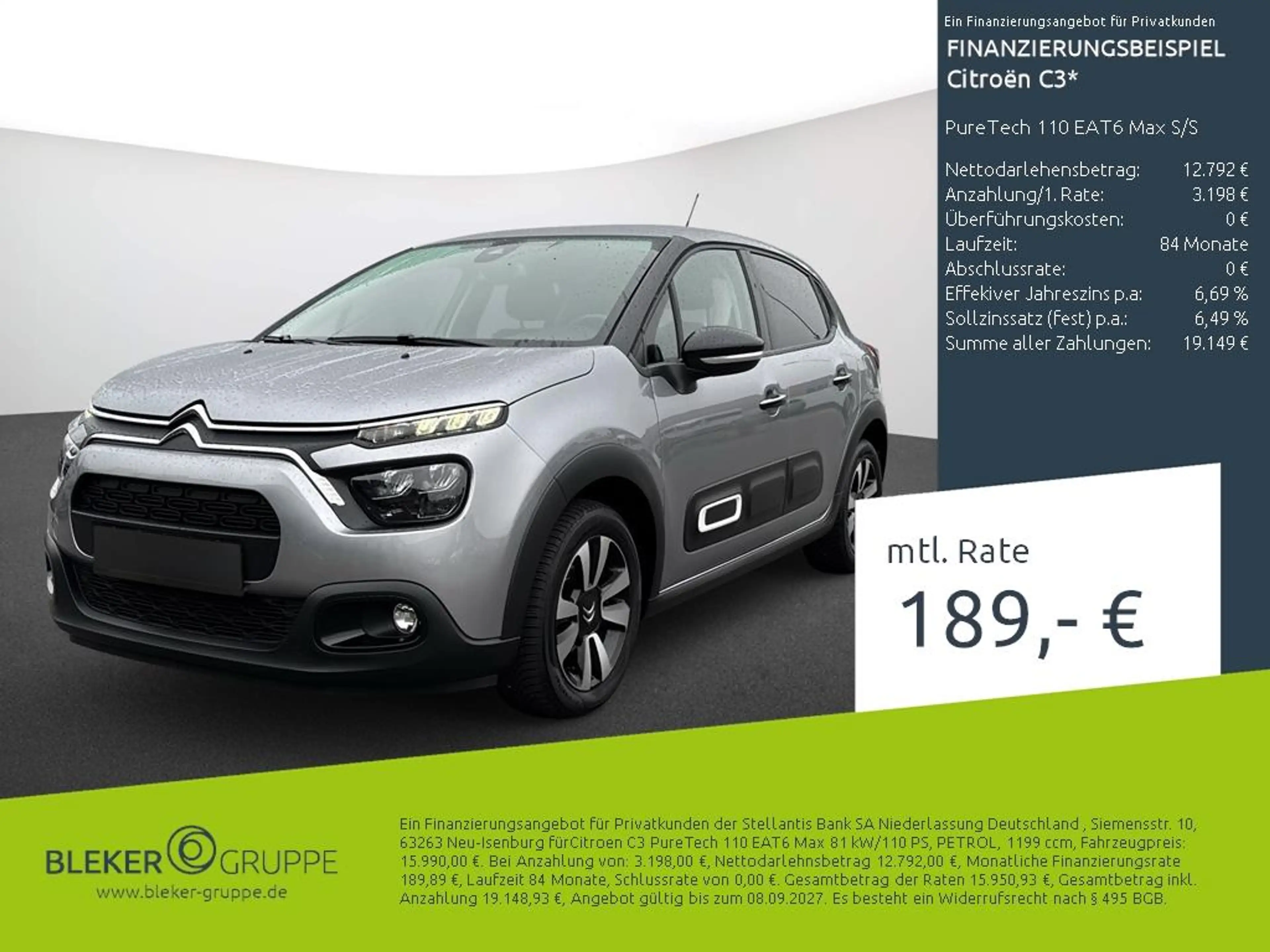 Citroen C3 PureTech 110 EAT6 Max S/S