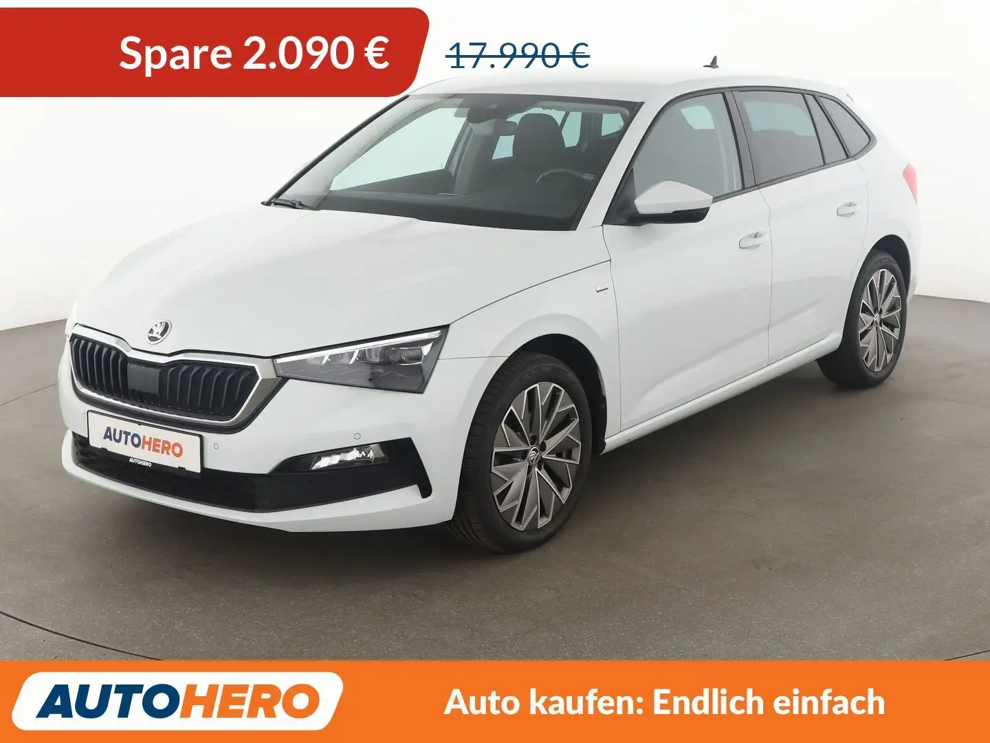 Skoda Scala 1.0 TSI Clever *NAVI*LED*TEMPO*CAM*PDC*SHZ* Weiß - 1