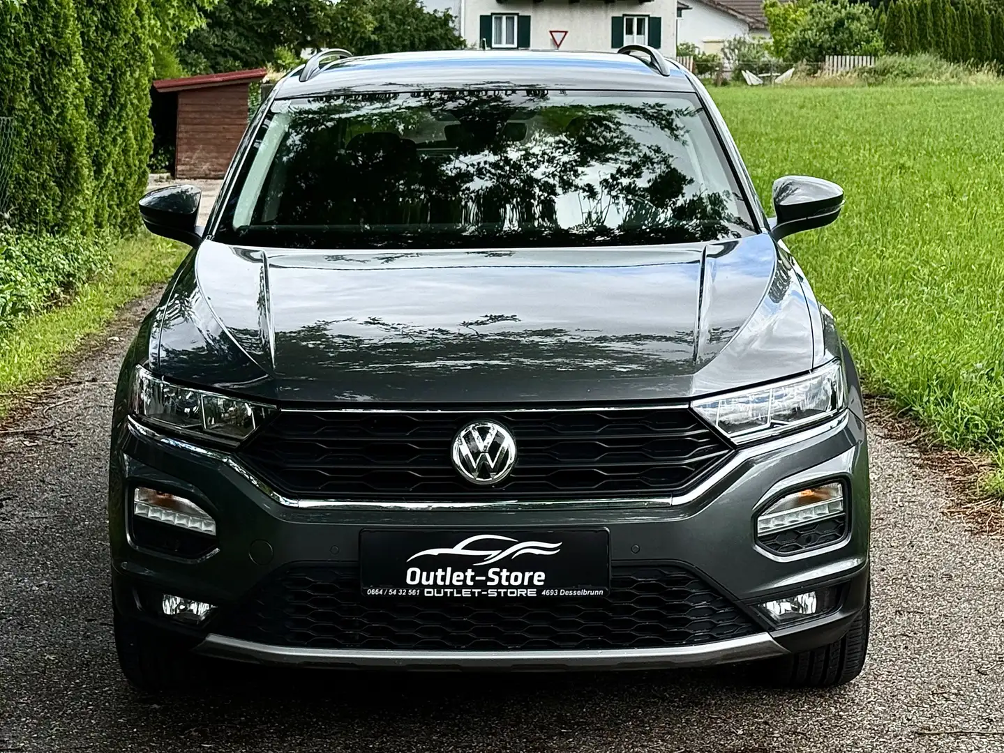 Volkswagen T-Roc Style*1.Besitz*Spur*Spiegel-Paket*LED*Top-Zustand* Grau - 2