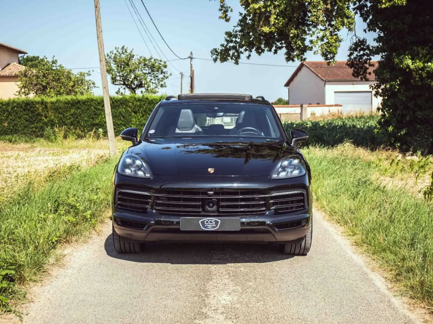 Porsche Cayenne III 3.0 V6 E-HYBRID 462 ch - Toit ouvrant - BOSE - PDLS - HUD - Attelage - DAB - Sièges sport 18 - PASM Negro - 2