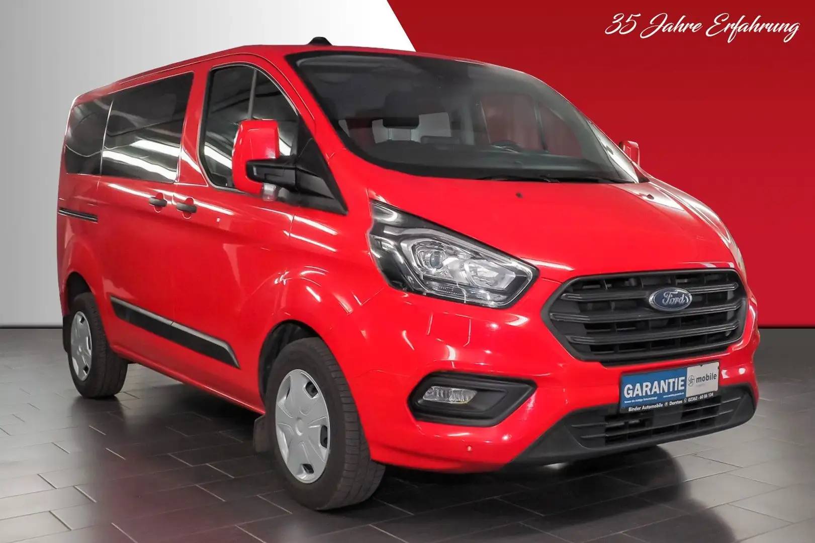 Ford Transit Custom 320 Trend*9 SITZE*GARANTIE*TOP* Rot - 2