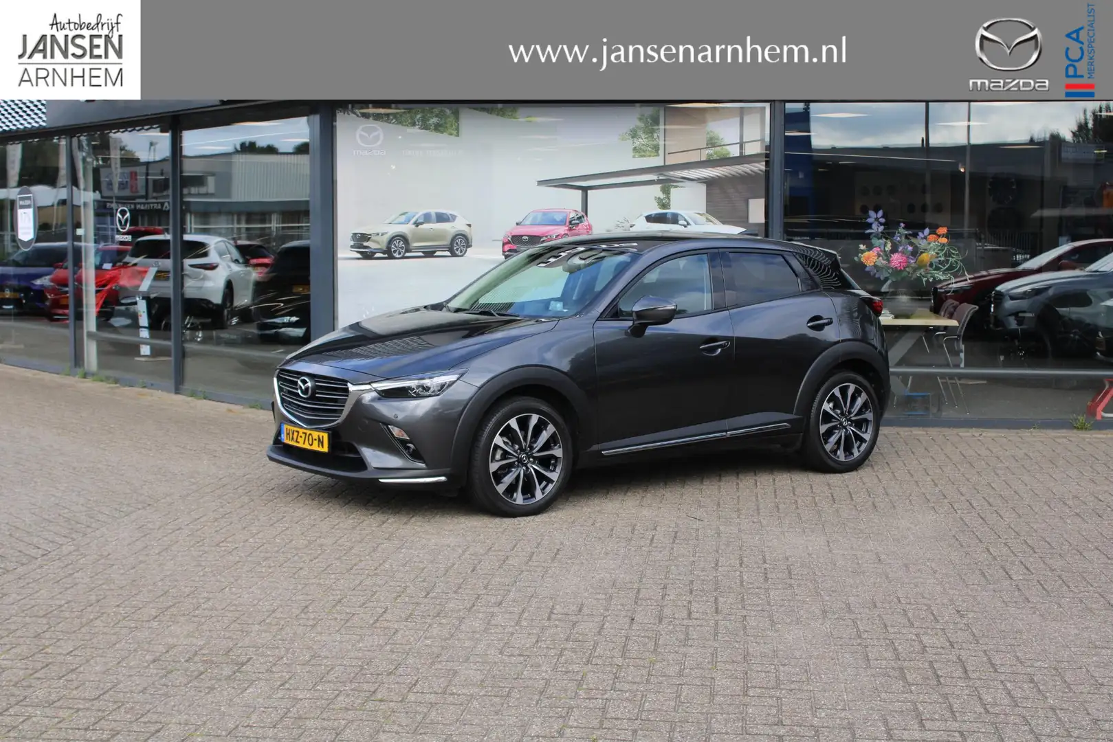 Mazda CX-3 2.0 SkyActiv-G 121 Luxury , Automaat, Half Leder, Gris - 1