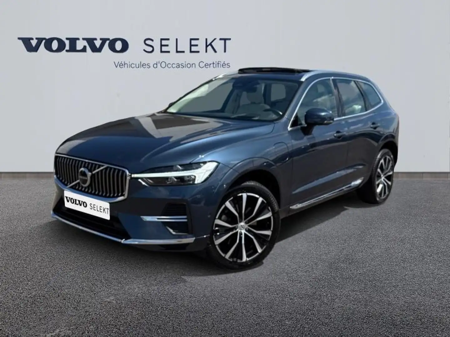 Volvo XC60 T6 AWD 253 + 145ch Utimate Style Chrome Geartronic Bleu - 1