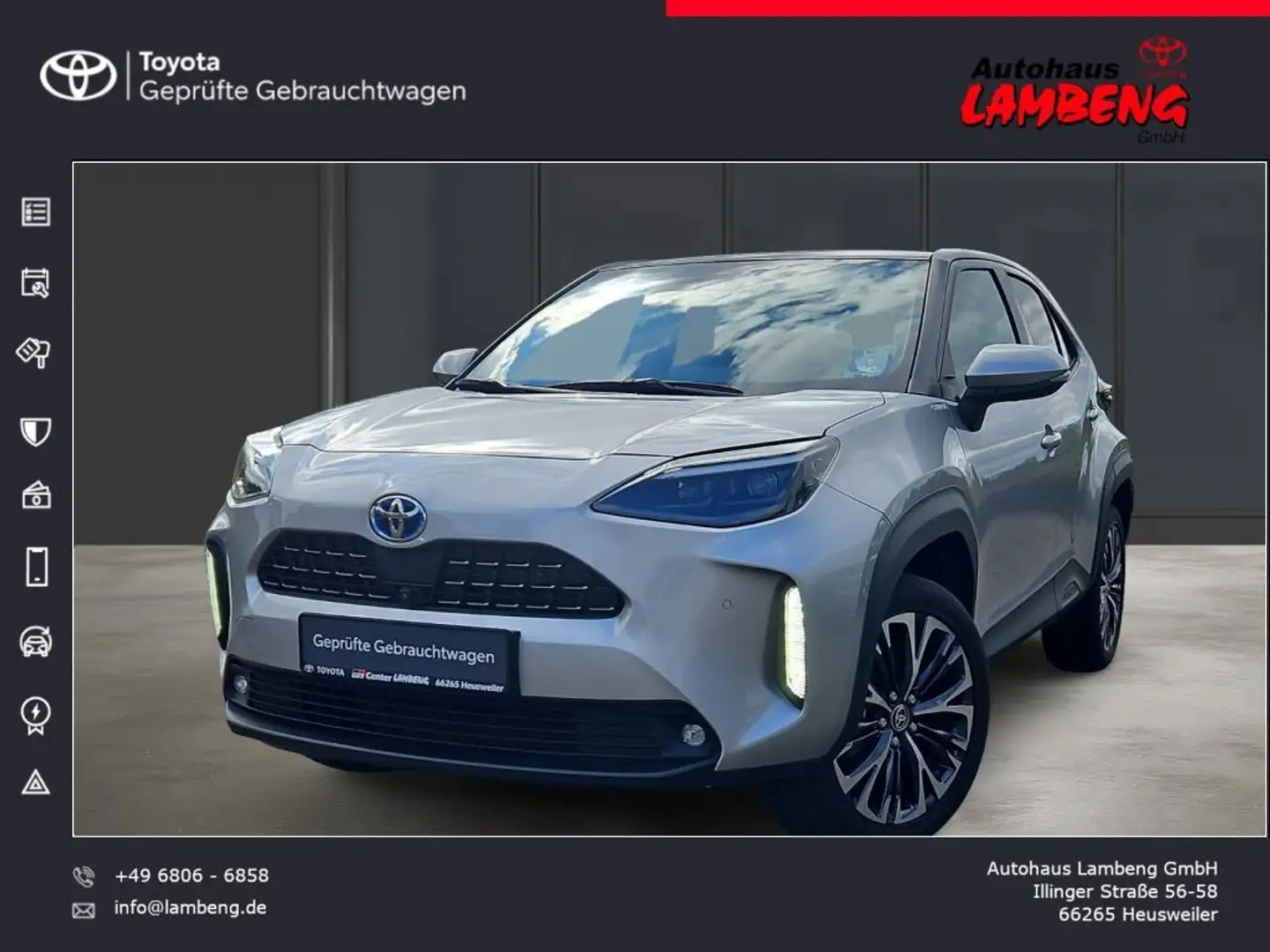 Toyota Yaris Cross Hybrid 1.5 VVT-i Elegant Silber - 1