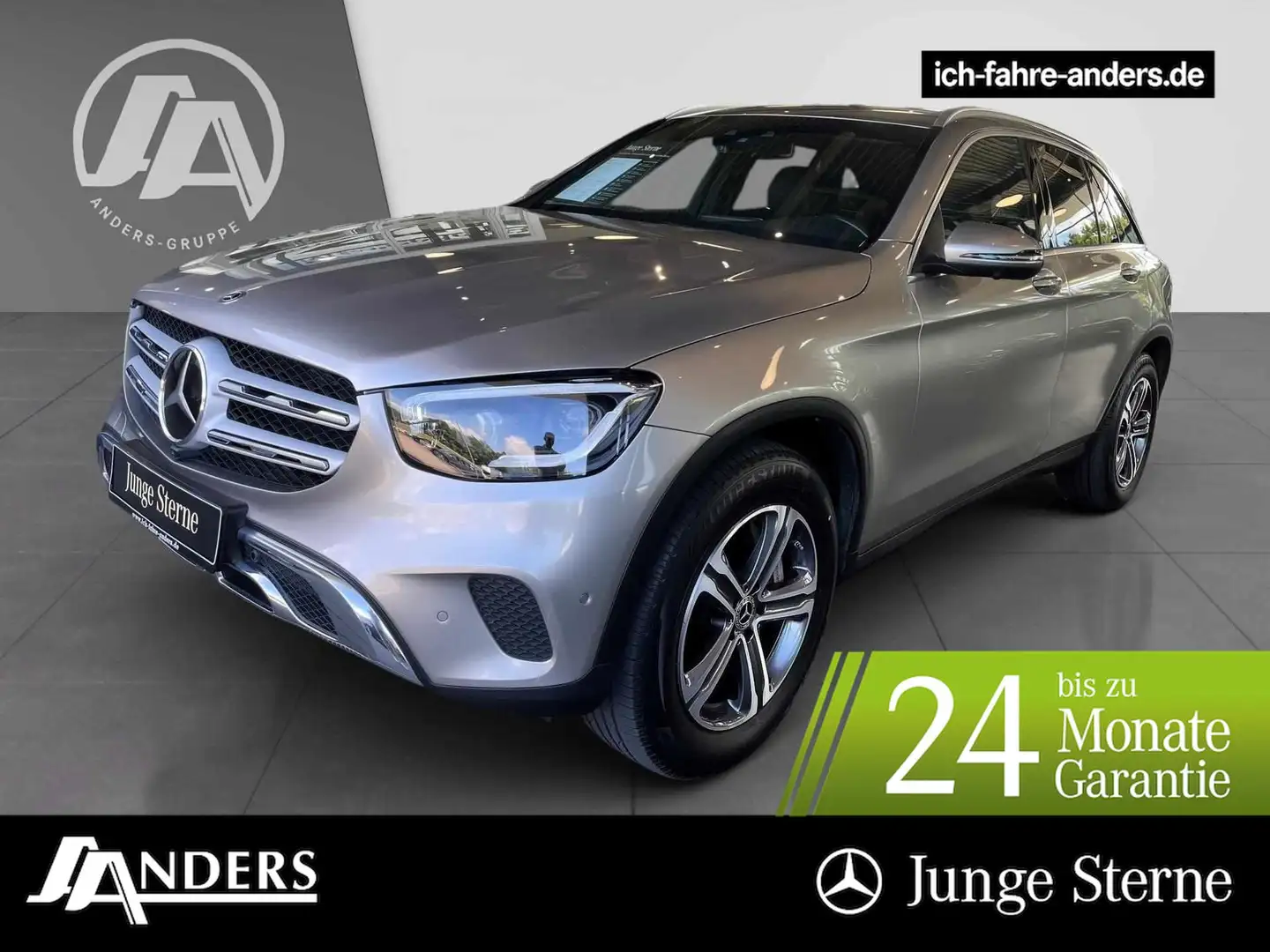 Mercedes-Benz GLC 400 d 4M AMG-Int+Distr+AHK+M-BEAM+360+EASY-P Zilver - 1