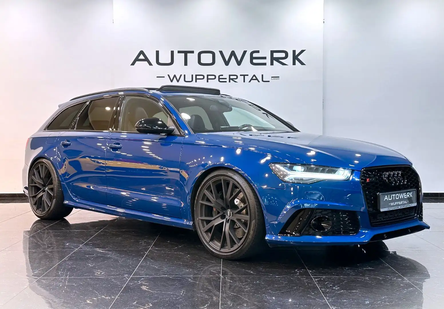 Audi RS6 Avant Performance*PANO*SCHALE*CARBON*H-UP Kék - 1