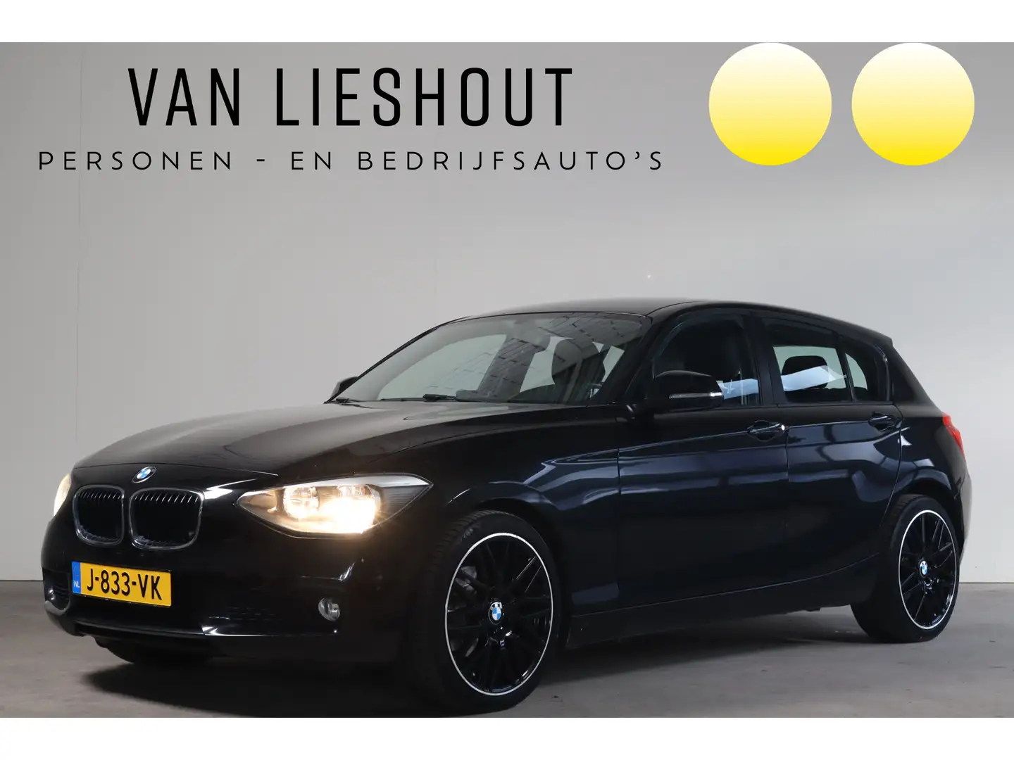 BMW 114 1-serie 114i Business+ Stoelverw I Parkeersensor A Zwart - 1