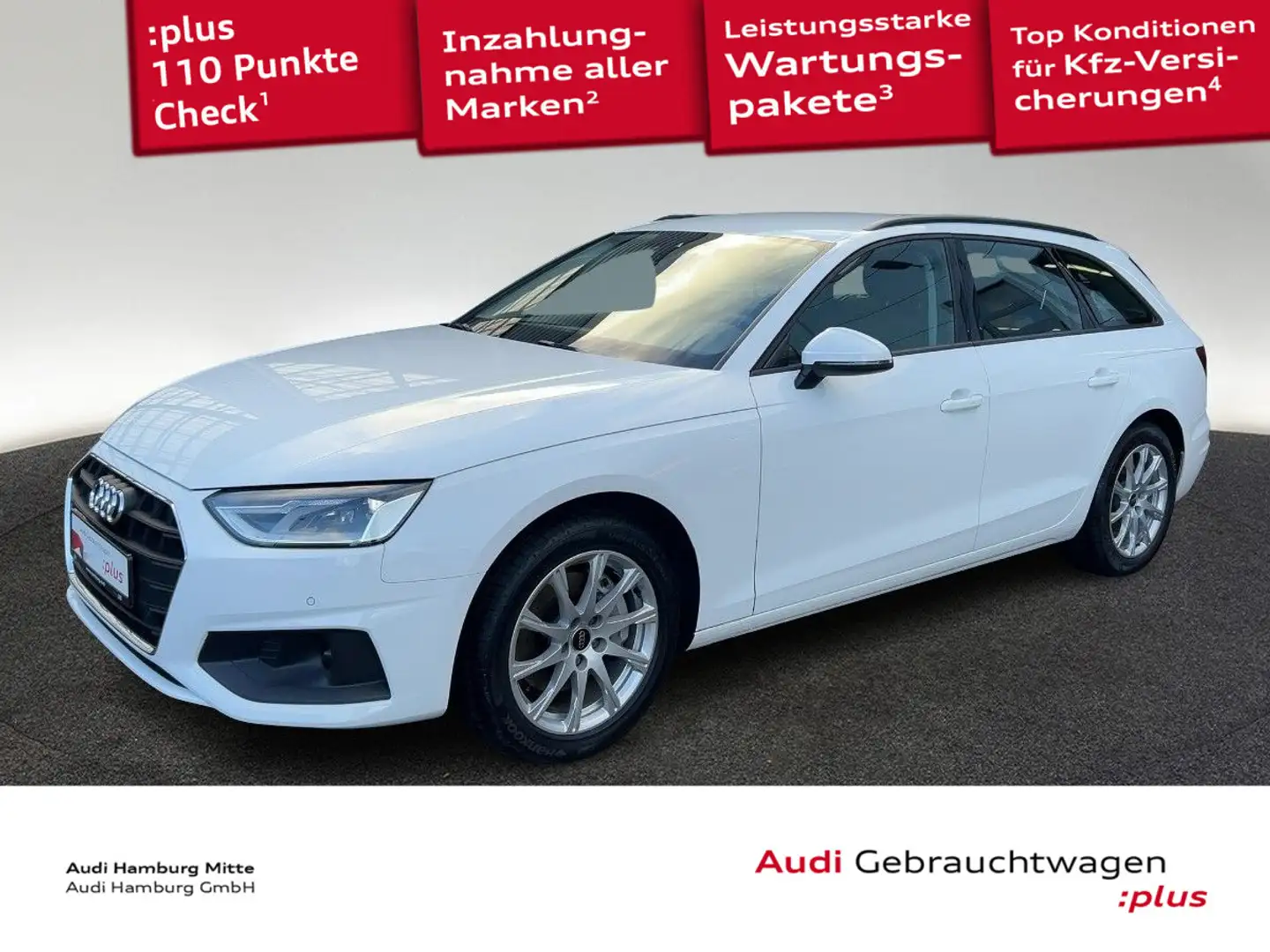 Audi A4 40 TDI S tronic Navi PDC Sitzhzg Weiß - 1