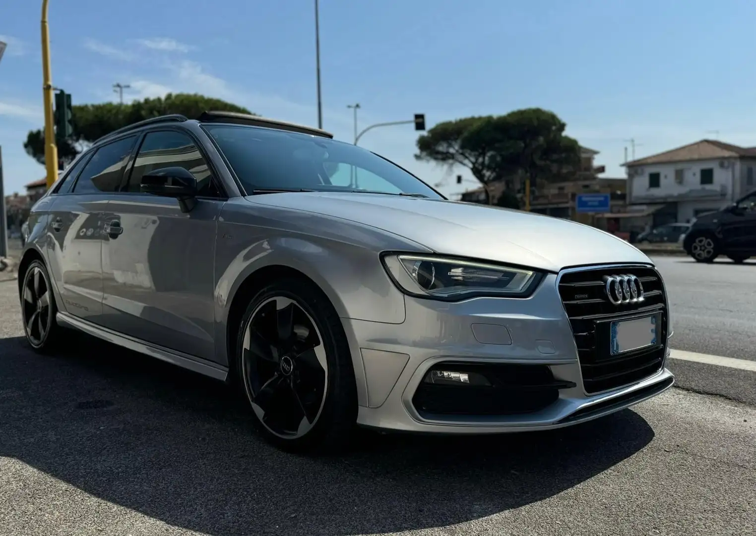 Audi A3 A3 S-Line sportback quattro 150cv tdi Grigio - 2