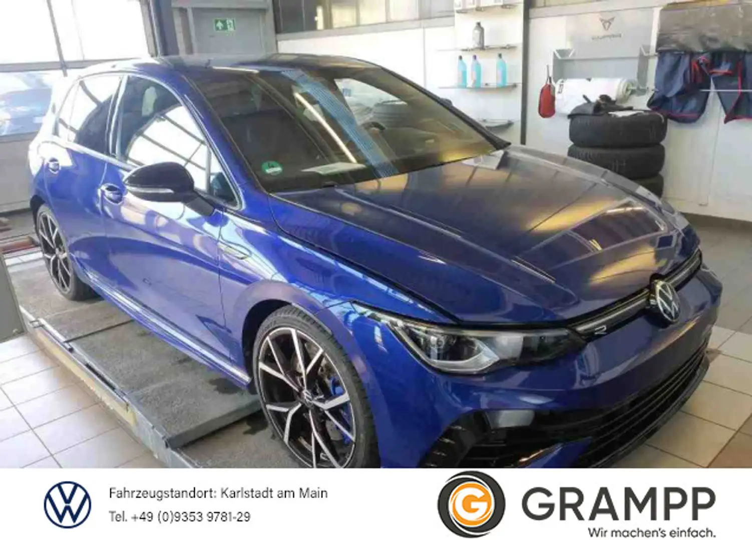Volkswagen Golf "R" +R-PERFORMANCE+DRIFT+AKRAPOVIC+VMAX+DCC Blau - 1